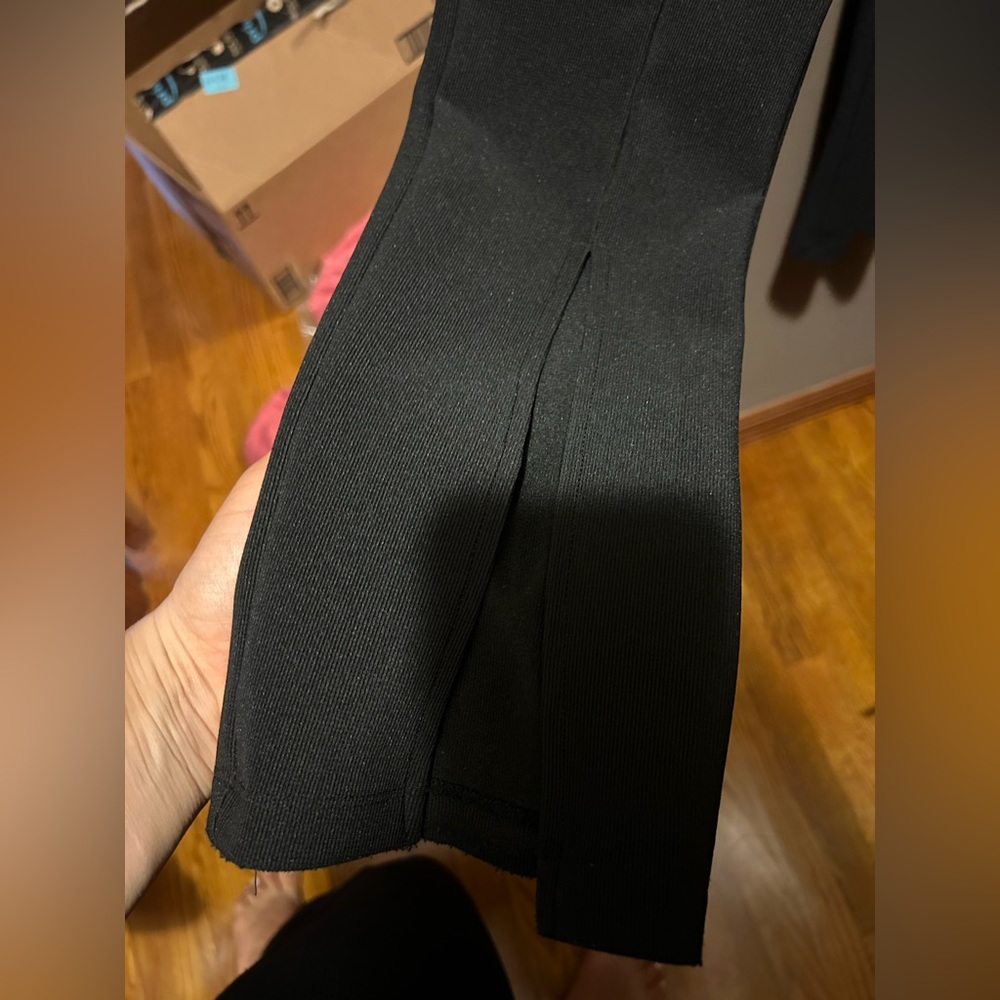 Zara front split ankle pants
